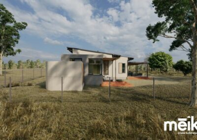 private main bedroom with outdoor shower