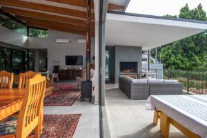 Huis Willers - First Floor Open Plan Living Space extending onto Covered Patio