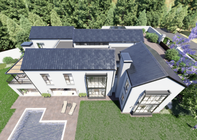 High-angle architectural render of the Carew Reno site in Inanda, highlighting the optimized layout and "Great Unlock" structural changes
