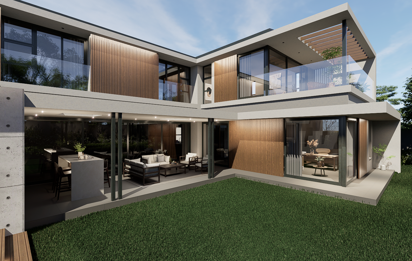 double-storey-courtyard-space-lounge-area-timber-slats.